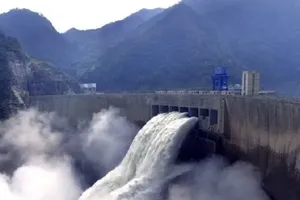 Ảnh minh họa - Thủy điện Đồng Tử Lâm (600 MW) trên một nhánh của sông Dương Tử ở tỉnh Tứ Xuyên (Trung Quốc). Ảnh: QQ