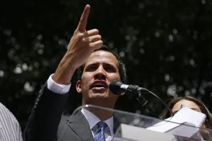 Lãnh đạo phe đối lập Venezuela, tổng thống tự xưng Juan Guaido. Ảnh: AP