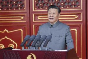 Chủ tịch Trung Quốc Tập Cận Bình phát biểu trong lễ kỷ niệm 100 năm ngày thành lập đảng Cộng sản Trung Quốc (1-7-1921 -1-7-2021). Ảnh: 