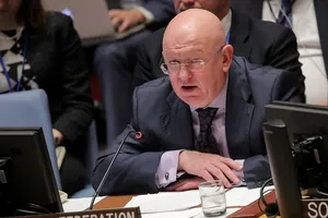 Đại sứ Nga tại Liên Hợp Quốc, ông Vassily Nebenzia. Ảnh: REUTERS