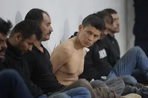 Các nghi phạm bị bắt giữ vì bị nghi ngờ liên quan vụ ám sát Tổng thống Haiti Jovenel Moise. Ảnh: AP