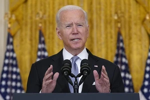 Tổng thống Mỹ Joe Biden trong bài phát biểu công khai đầu tiên (hôm 16-8) sau khi Taliban tuyên bố chiến thắng ở Afghanistan. Ảnh: AP
