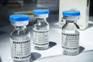 Vaccine ZF2001 ngừa COVID-19 của công ty sinh phẩm Zhifei, Trung Quốc. Ảnh: BLOOMBERG