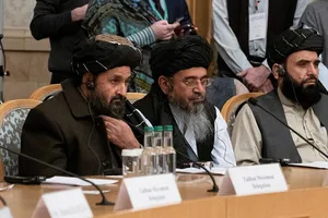 Các lãnh đạo Taliban trong hội nghị hòa bình Afghanistan tại Nga hồi tháng 3. Ảnh: REUTERS