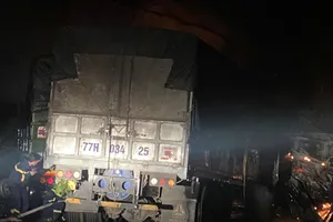 Tai nạn liên hoàn ở Gia Lai, 3 xe tải bốc cháy
