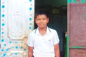 1 học sinh lớp 6 dũng cảm cứu 2 em nhỏ đuối nước