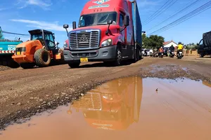 Dự án nâng cấp quốc lộ 19 vẫn thi công ì ạch, lại trễ tiến độ