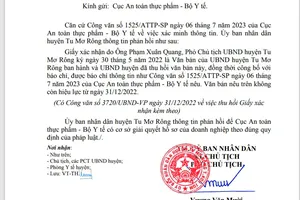 Đã thu hồi giấy xác nhận sản xuất sâm Ngọc Linh của 1 công ty