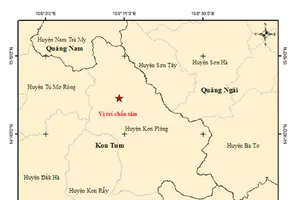 Xảy ra trận động đất mạnh 4.2 độ tại huyện Kon Plông