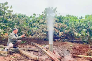 Lại thêm 1 giếng khoan phun trào bất thường ở Gia Lai