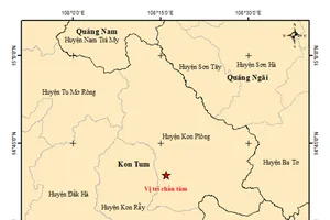 Kon Tum vừa xảy ra trận động đất