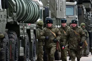 Binh sĩ Nga trong cuộc tập trận gần biên giới với Ukraine hồi tháng 8-2019. Ảnh: GETTY