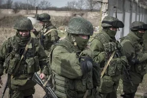 Binh sĩ Nga hiện diện trên bán đảo Crimea hồi tháng 8-2019. Ảnh: THE NEW YORK TIMES