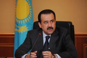 Ông Karim Massimov trong một phiên họp báo hồi tháng 6-2018. Ảnh: AFP