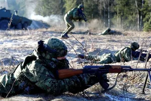 Binh sĩ Crotia trong một cuộc tập trận chung với một số thành viên NATO khác ở Lithuania hồi tháng 1-2018. Ảnh: 