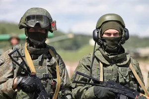 Binh sĩ Nga hiện diện gần biên giới với Ukraine hồi tháng 1. Ảnh: RIA