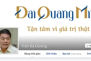 Facebook ông chủ Đại Quang Minh vừa lập đã bị đánh sập
