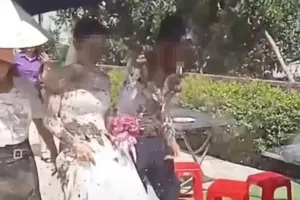 Công an thông tin về xử lý người tạt chất bẩn vào cô dâu, chú rể 