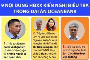 9 nội dung HĐXX kiến nghị điều tra trong vụ OceanBank