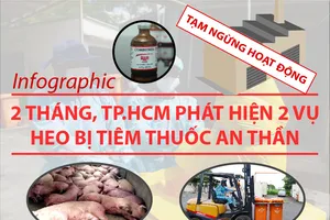 2 tháng, TP.HCM phát hiện 2 vụ heo tiêm thuốc an thần