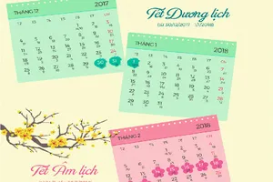 16 ngày nghỉ dịp lễ, Tết năm 2018