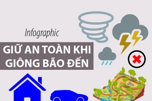 Infographic: Cách phòng tránh an toàn trước bão Tembin