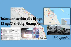 Toàn cảnh xe đón dâu bị nạn, 13 người chết tại Quảng Nam