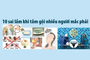 10 sai lầm khi tắm gội nhiều người mắc phải