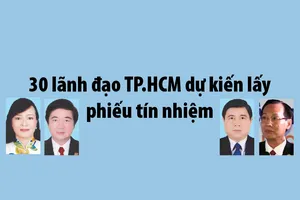 30 lãnh đạo TP.HCM được lấy phiếu tín nhiệm