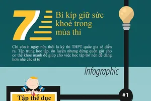 7 'bí kíp' giữ sức khỏe trong mùa thi