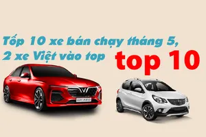 Tốp 10 xe bán chạy tháng 5, 2 xe Việt vào top