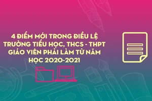 Điều lệ trường tiểu học, THCS - THPT: 4 điểm mới GV phải làm