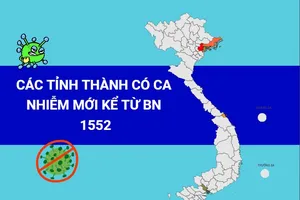 Infographic cập nhật ngày 29-1 số ca nhiễm mới kể từ BN 1552 