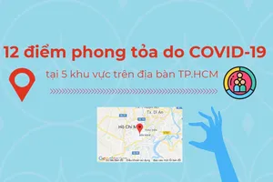 Vị trí 12 điểm phong tỏa do COVID-19 ở TP.HCM mới nhất