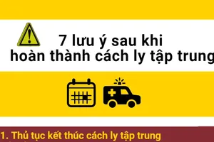 7 lưu ý sau khi hoàn thành cách ly tập trung