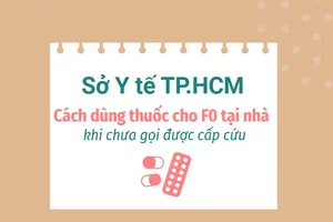 Sở Y tế TP.HCM chỉ cách dùng thuốc cho F0 tại nhà khi chưa gọi được cấp cứu