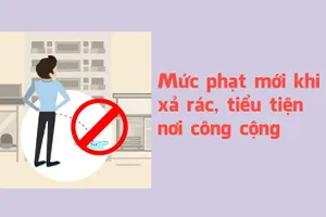 Mức phạt mới khi xả rác, tiểu bậy nơi công cộng