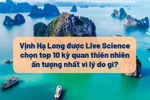 Vịnh Hạ Long được Live Science chọn top 10 kỳ quan thiên nhiên ấn tượng nhất