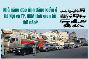 Hà Nội và TP.HCM còn bao nhiêu phương tiện đến hạn đăng kiểm?