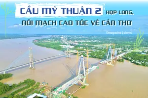Cầu Mỹ Thuận 2 hợp long sẽ nối mạch cao tốc về Cần Thơ