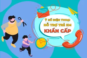 7 số điện thoại hỗ trợ trẻ em khẩn cấp