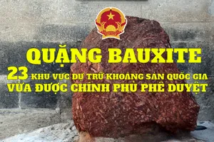 5 tỉnh có khu dự trữ khoáng sản quốc gia quặng Bauxite vừa được duyệt