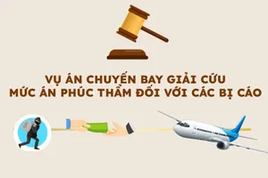 Infographic: Mức án phúc thẩm đối với 23 bị cáo vụ chuyến bay giải cứu
