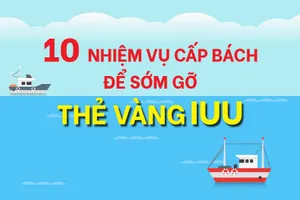 10 nhiệm vụ cấp bách để sớm gỡ thẻ vàng IUU