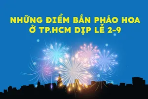 Những điểm bắn pháo hoa ở TP.HCM dịp lễ 2-9