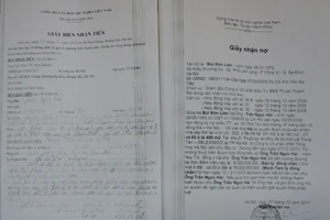 Phải trả 170 lượng vàng theo giấy mượn nợ 