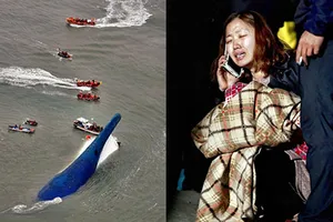 Phà Sewol chìm do va vật dưới nước?