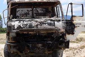 Giám đốc đốt ô tô vì bức xúc đoàn kiểm tra