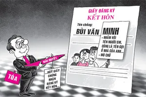 Nhầm tên chồng trong giấy kết hôn