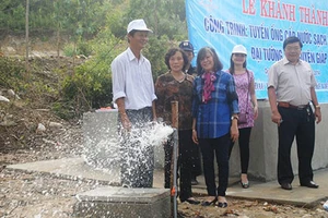 Đưa nước sạch lên khu mộ Đại tướng Võ Nguyên Giáp